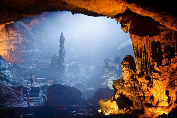 Exploring Caves in Ha Long Bay