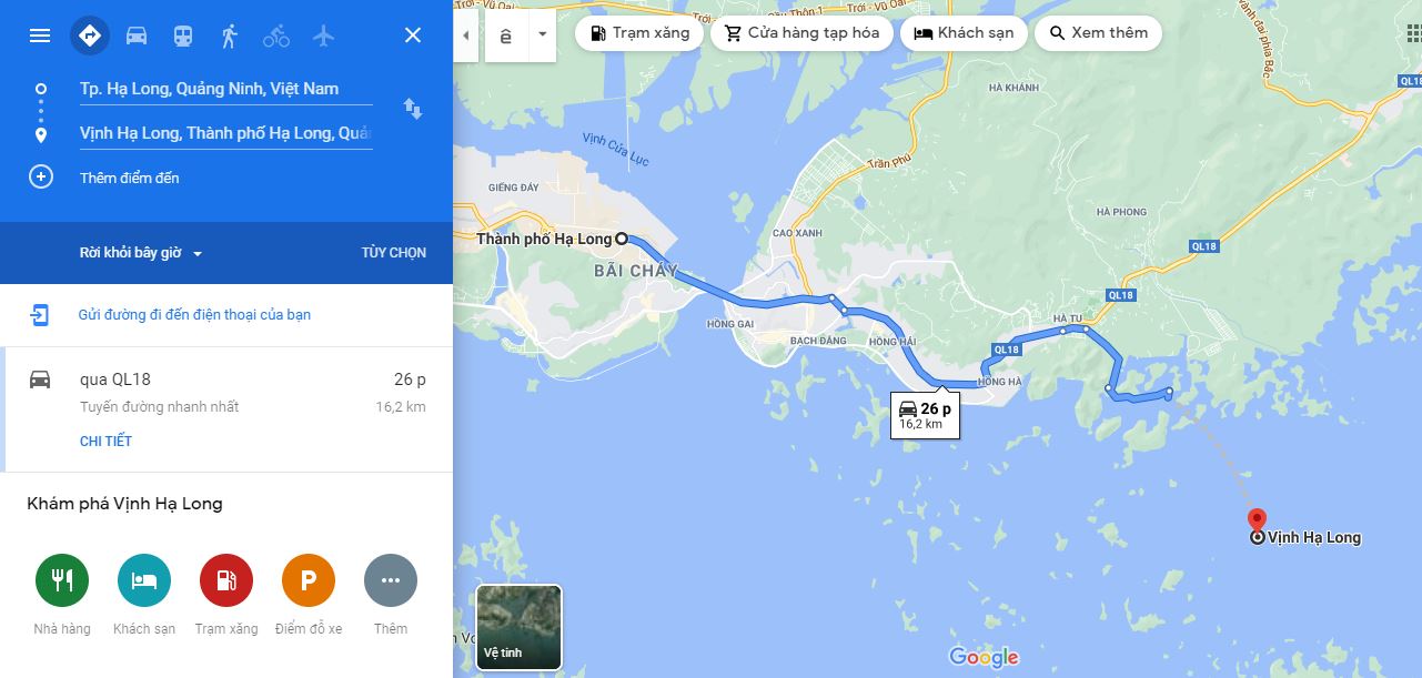 Traveling from Ha Long City center to Ha Long Bay